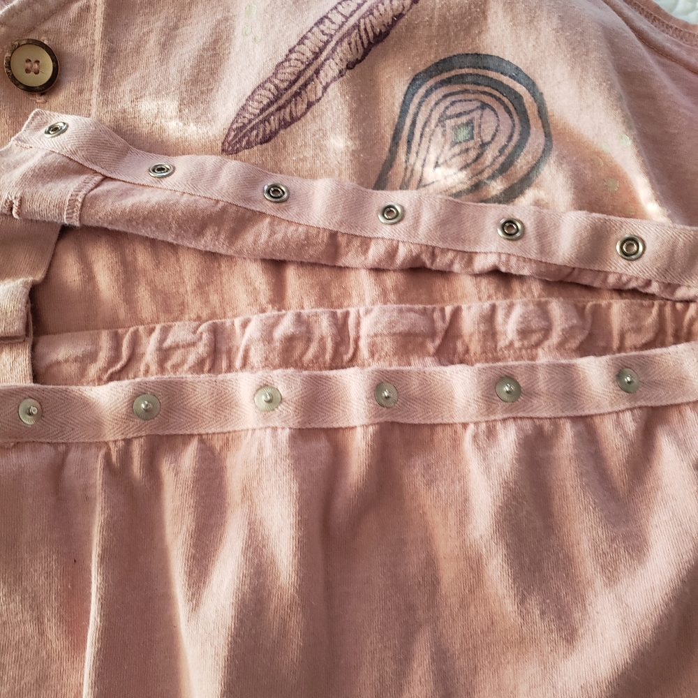 🌷🎀💄Warm spring pink Bluefish snap apart twig wreath/feathers 2 piece vest - Picture 4 of 5